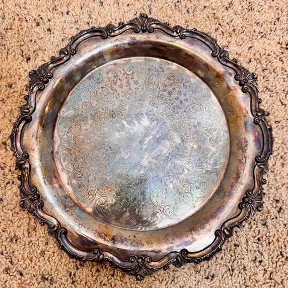 Vintage Silver Decorative Wall Plate - Picture 4 of 5